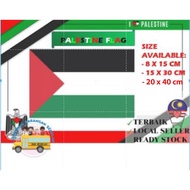 FLAG Bendera Palestine / Palestine Flag / Hand Flag / Hand Hold Flag PLUS TAUHID FLAG MALAYSIA