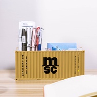 Simulation Shipping Container Model 20ft Mini Toys Logistics Container MultiFunction Pen Holder Offi