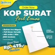KOP SURAT F4 FOIL GARUDA EMAS HVS 80GSM