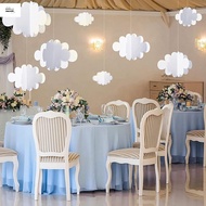 GoGoHome  16Pcs 3D Cloud Decorations White Hanging Clouds For Ceiling Cloud Party Decorations Cloud 