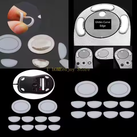 B0KF 2 Sets/Pack Esports Gaming Mouse Skates Mouse Feet for ZOWIE EC1-B/EC2-B White Glides
