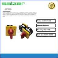 SALZER ISOLATOR ON/OFF SELECTOR SWITCH ON OFF 32A 1POLE (S3261001-B03)