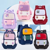 100% new Cotton Linen Grade 1-3-6 Reduce Burden Spine Protection Elementary School Bag Large Capacit
