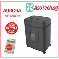 Aurora AS120CM Paper Shredder Mini Cross Cut 4x12mm Auto Feed 120 sheets Credit Card 330W Power Free