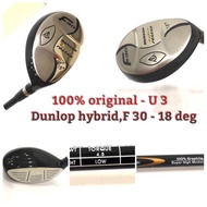 Hybrid,Utility Dunlop Model F 30- hyper rescue  - Utility 3 ,loft 18 deg-100% Original -right handle