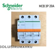 BARU MCB 3 PHASE SCHNEIDER 20A / SIKRING 3 PAS 20 AMPERE / MCB 3P 20 A