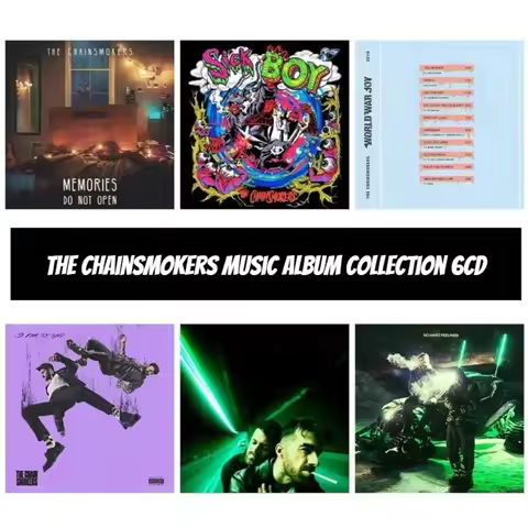 Electronic Music The Chainsmokers Album Collection 6CD Disc Only Lossless Music CD for Fans Home Car