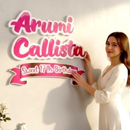 Styrofoam Writing (17 cm high) Custom Wedding Decoration Anniversary Party Birthday Name Birthday Bi