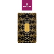 HABIB 5g 999.9 Gold Bar (Songket Collection)  - Manufactured by LBMA Goods Delivery Refiner