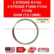YAMAHA OUTBOARD 6E5-45567-10 SHIM (T:0.12MM) 2 STROKE E115A 4 STROKE F100B F115A F115B - BOATERS MAL
