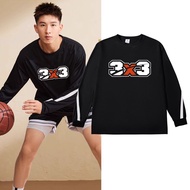 American Style Quick-Drying Sports Basketball Long-Sleeved T-Shirt Crack 3v3 Warm-Up Shooting Suit B