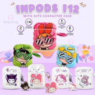 I12 TWS Bluetooth Headset – 5.3 Bluetooth Earphone with Cute Character Transparent Case Ver.3