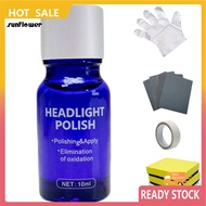 SF  10/30ML Car Headlight Lamp Scratch Restoration Polish Repair Liquid Tool Kit