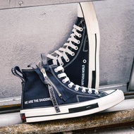 (FVVRSNKRS) SEPATU SNEAKERS CONVERSE3 HIGH BLACK WHITE ZIPPER NAVY SHADOWER PREMIUM BNWB