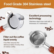 54mm Bottomless Portafilter, Bottomless Naked Portafilter Compatible With 54mm Machines,304 Stainles