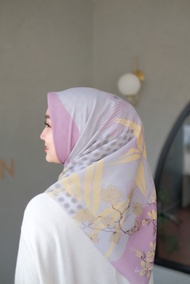 Jilbab Kerudung Paris HARRAMU Motif Yasmiin Segiempat Voal Premium Hijab Krudung Printing Lasercut