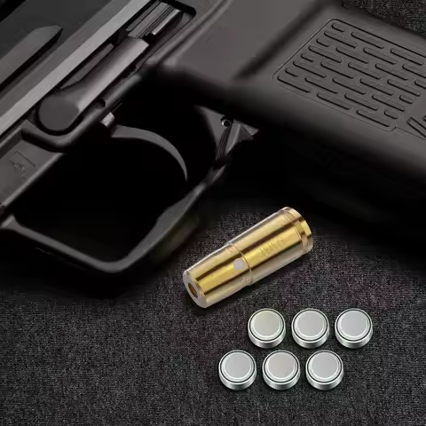 9mm Red Laser Training Cartridge Boresighter Cone Shaped Calibrator For Pistol Rifle Scope Hunting A