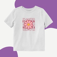 PREMIUM UNISEX CHILDREN'S T-SHIRT 1-10 YEARS COTTON COMBED PICTURE FLOWER SUMMER BY DOMINIC