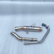 in stock Open SPEC DS4 set ellbow pipe conical exhaust pipe Muffler open tmx 125 155 tmx 150 pinoy 1