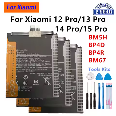 BM5H BP4D BP4R BM67 Brand New Battery For Xiaomi 12 Pro/13 Pro /Xiaomi 14 Pro/15 Pro Phone Replaceme
