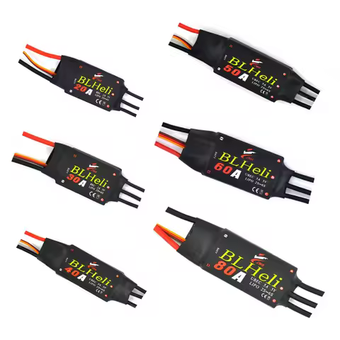 Brushless ESC BLHeli 12A 30A 40A 50A 80A With UBEC For Quadcopter Model Aircraft Launching Multiaxis