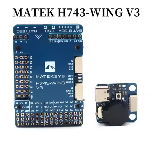 30.5X30.5mm MATEK H743-WING V3 ArduPilot INAV 3-8S H743 Wing FC for RC Multirotor Airplane Fixed-Win