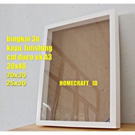 3d white paint wooden frame pop up dowry frame acrylic glass shatterproof size 30X40/30X30/30x35/25x