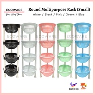 ST2 Round Multipurpose Rack Small / Rak Barang Serbaguna Kecil (2/3/4 Tier) / Kitchen Rack / Rak Baw