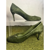 Nine West Green Suede Shoes sz 35/5-5.5