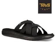 ［預訂］Teva Voya Slide 寬版交叉織帶拖鞋（啡色/黑色）