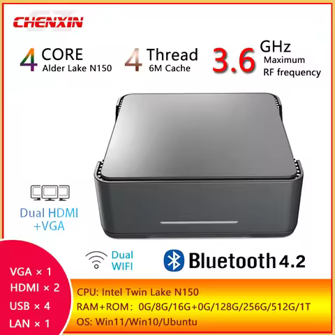 2025 GK3 Plus N150 MINI PC Win10 Win11 Ubuntu Mini Desktop 0G/8G/16G RAM 0G/128G/256G/512G/1T ROM RJ
