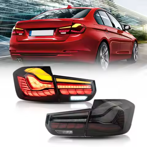 VLAND LED Taillight Rear Lamp Assembly 2012 2013 2014 2015 With Sequential Turn Signal With GTS Styl