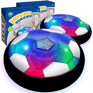 Hover Soccer Ball Toys for Boys, 2 Soccer Balls with Soft Foam Bumpers﻿, Indoor Outdoor Air Floating