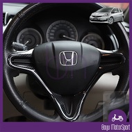 Honda Jazz Fit GE GE8 GG 2nd Interior Decoration Steering Lining Carbon Fiber Design 2008-2014 Jazz 