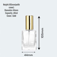 Premium 30ML SPRAY SCREW PERFUME GLASS BOTTLE PRESS FINE Botol Minyak Wangi Kosong Travel