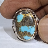 PERSIAN TURQUOISE CEPLOK SEAbiru 3 EST DIM 18x12x6 Ring 8