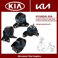 [4 IN 1]- ENGINE MOUNTING SET FOR HYUNDAI TUCSON JM SPORTAGE KM 2004 -2010