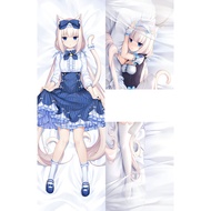 Dakimakura Japanese Hugging Body Pillow Cover Nekopara Chocola and Vanilla  body pillow cover body p