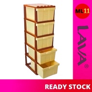 LAVA (5 Tier) Drawer / Century Drawer / Plastic Drawer DW9915