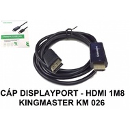 KING-MASTER KM 026 Cable from Displayport to HDMI Monitor (1.8m long)