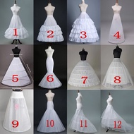 Petticoat Crinoline - Hoop Skirt for Wedding Dresses - Various Styles