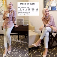 BASIC SHIRT by NCK Label (kemeja RAYON TWILL ZARA seperti NAJWA TUNIK)