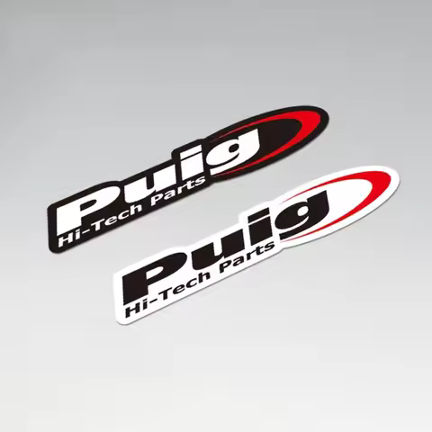 1pc Puig Hi-Tech Parts Waterproof Stickers for Motorcycle Decor