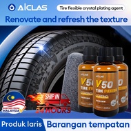 AICLAS Long Lastin Tire brightening hydrophobic Matte tires Car crystal coating Durable dustproof br