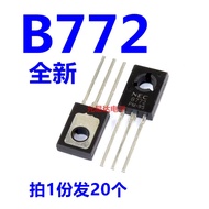 20pcs B772 2SB772 Patch Triode Transistor SOT89 PNP Medium Power 40V 772