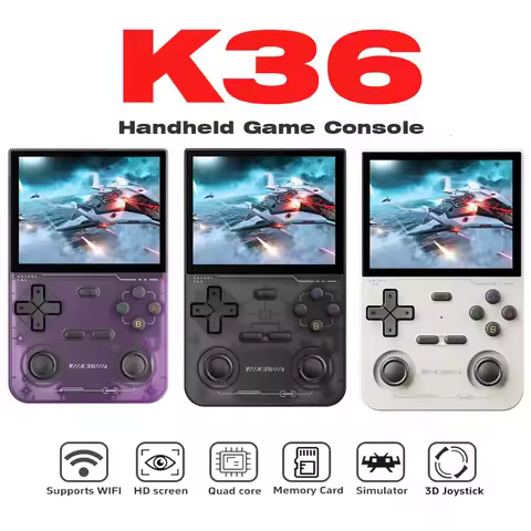 K36 new retro game console 3.5-inch high-definition screen supports downloading games, portable hand