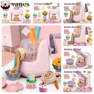 VANES Simulation Kitchen Ice Cream|Cooking Toys Mini Colourful Clay Pasta|Play House Hamburg Noodles DIY Girls