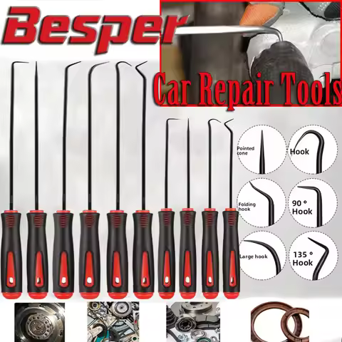 4/10PCS Auto Oil Seal Screwdrivers Set O-Ring Seal Gasket Puller Remover Pick Hooks Car Repair Durab