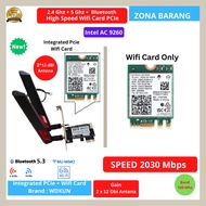 Intel AC9260 NGW High Speed Wifi Card PCIe 1x Dual Band Bluetooth