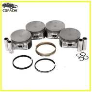 4pcs Engine Piston Set A2010-8J000 A2010-8J011 For 02-06 Nissan Altima Sentra SE-R 2.5L QR25DE Car A